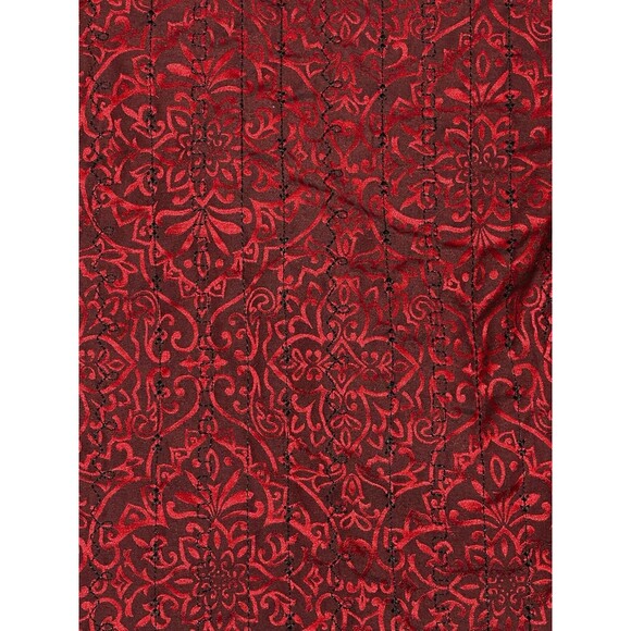 Alfred Dunner Jacket Women's Quilted Boho Grunge Black Dark Goth Vampire - Picture 11 of 12